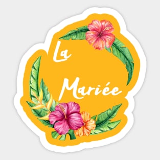 La Mariee tropicale Sticker